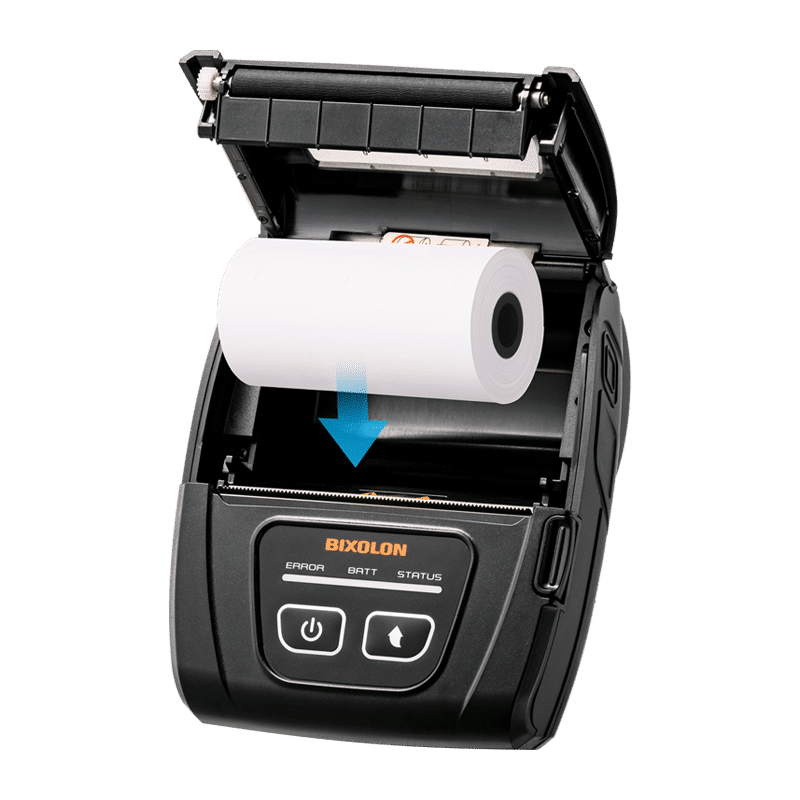 Bixolon SPP-C300 3-inch compact mobile receipt printer, Bluetooth (iOS), black (SPP-C300IK/BEG) – drop-in paper loading