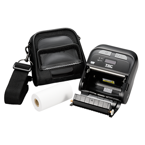 TSC TDM-30 3-inch mobile receipt and label printer, Bluetooth, black (99-083A401-0012) – with case and paper roll