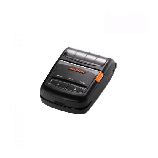 Bixolon SPP-R210 2-inch mobile receipt printer with magnetic stripe reader, linerless, black (SPP-R210KML) – 3/4 view