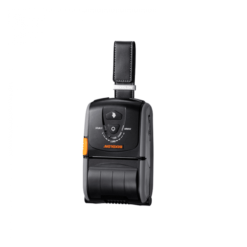 Bixolon SPP-R210 2-inch mobile receipt and ticket printer, Bluetooth (iOS), black (SPP-R210iaK/BEGE) – with belt clip