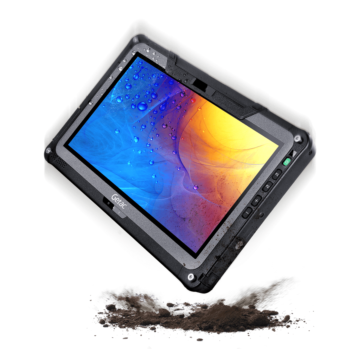 Getac F110 G7 rugged 11.6-inch tablet, RS-232 serial + LAN ports (FT7164TI1MMX) – drop-resistant design