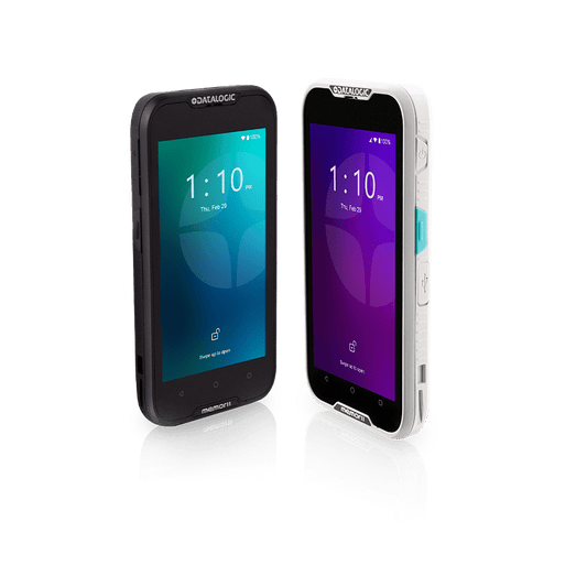 Datalogic Memor 11 Android full-touch mobile computer, black, Wi-Fi (944900001) – front and angled view