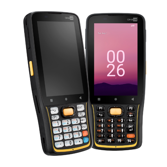 CipherLab RK26 rugged Android mobile computer, 25-key numeric keypad, Wi-Fi + 4G LTE, 2D imager (SE4100) (AK26EG4DNNG41) – keypad versions front view