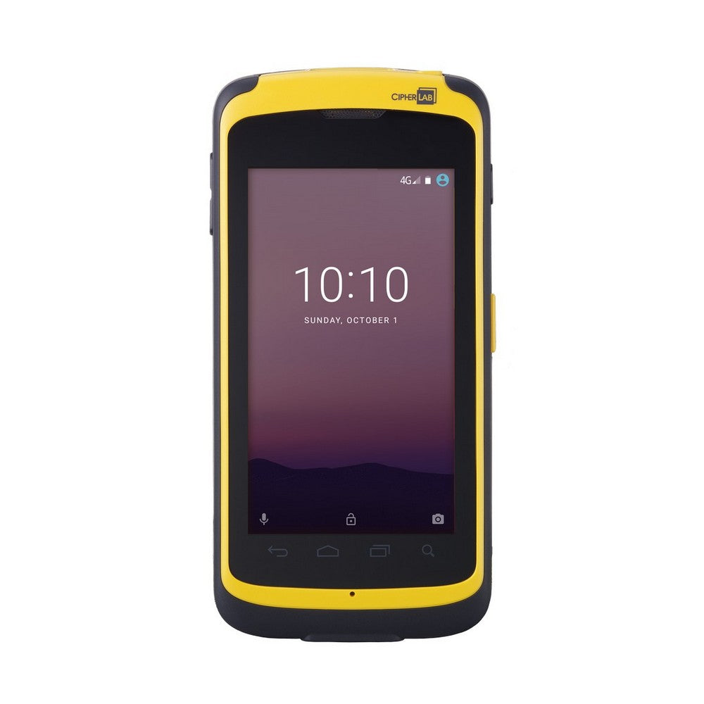 CipherLab RS51 rugged Android touch mobile computer, Wi-Fi + 4G LTE, 2D imager, EU power supply (AS51E2BECQ401) – front view