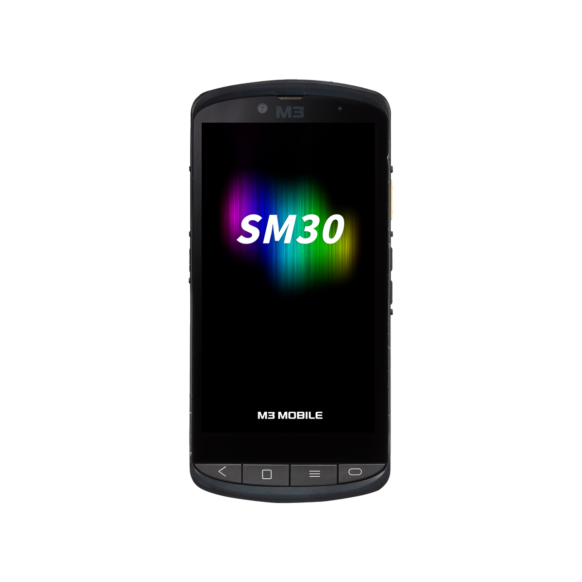 M3 Mobile SM30 rugged Android full-touch mobile computer, 5.5" display, SE4770 2D imager, 5G (SM305E-U2CFSS-HF) – front view