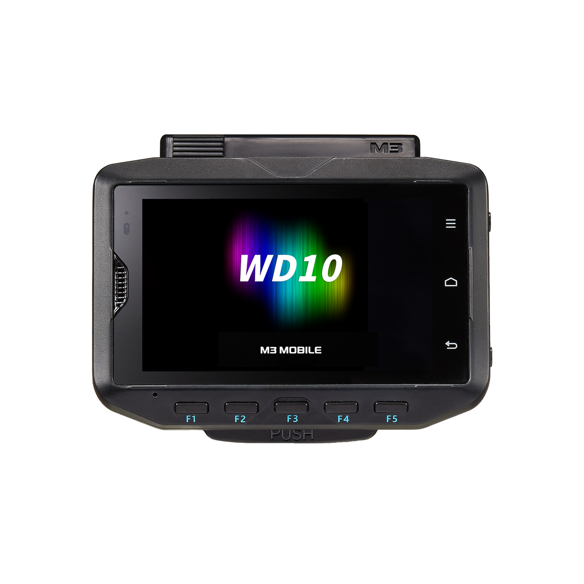 M3 Mobile WD10 wrist-worn wearable Android computer, 4" touchscreen, 4G LTE (WD1X4C-T0CWSS-HF) – front view