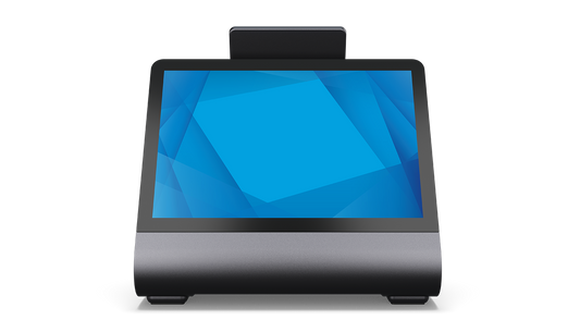 Elo Z30 POS stand Gen 1 with I/O hub, front view