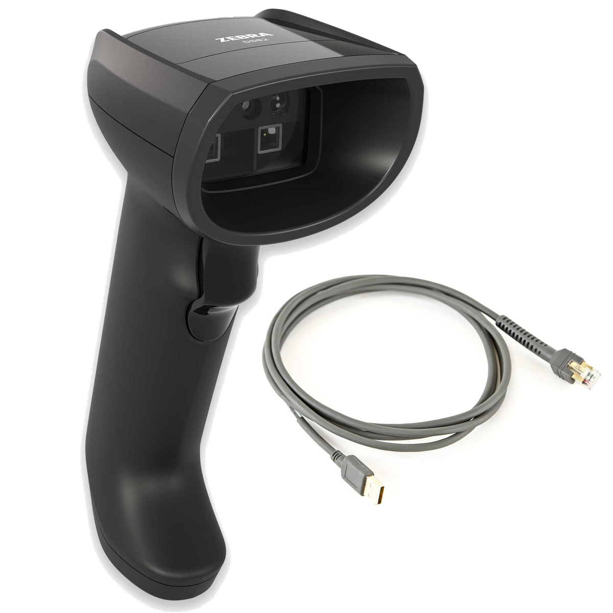Zebra DS8208 Wired Barcode Scanner with cable, black (DS8208-SR4U2104ZVW)