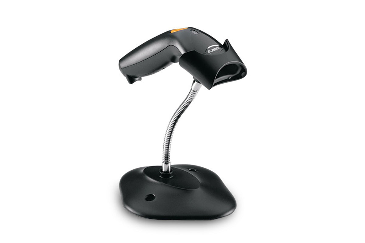 Zebra LS1203 Wired Barcode Scanner with stand, anthracite (LS1203-7AZU0100SR)
