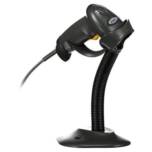 Zebra LS2208 1D Barcode Scanner with stand, anthracite (LS2208-SR20007R-UR)